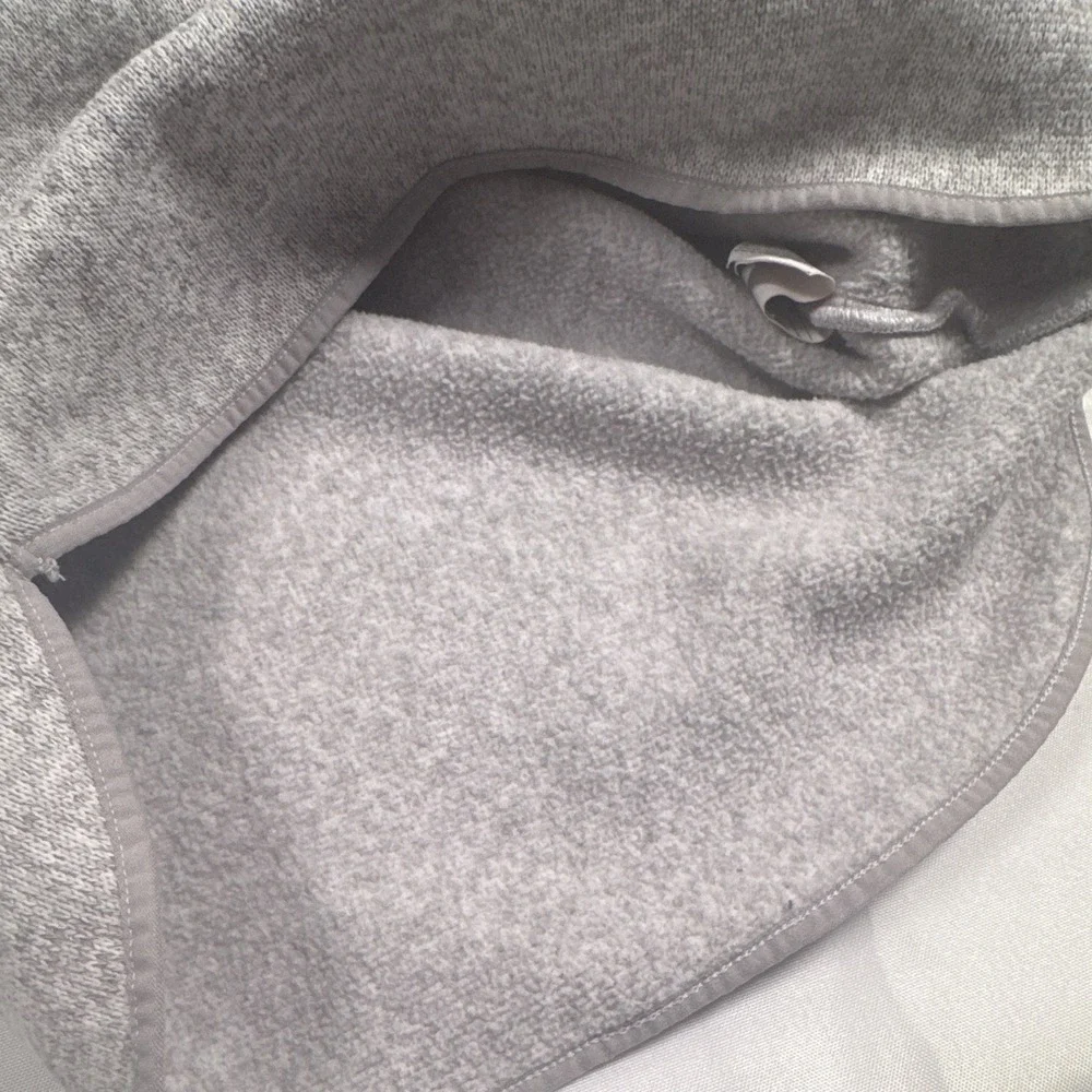 Old Navy Girls Gray Fleece 1/4 Zip Mock Neck Long Sleeve Sweatshirt M (8)